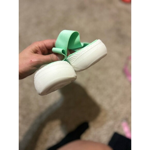 Crocs LiteRide Stretch Straps Sandals Mint Green 206081 Women Size 8 Water Shoes - Picture 8 of 9